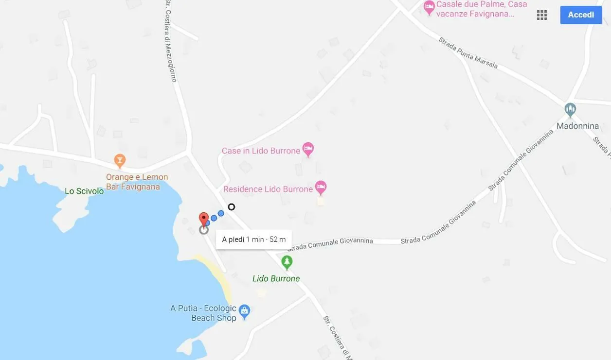 Il Giardino Su Lido Burrone Apartman Favignana